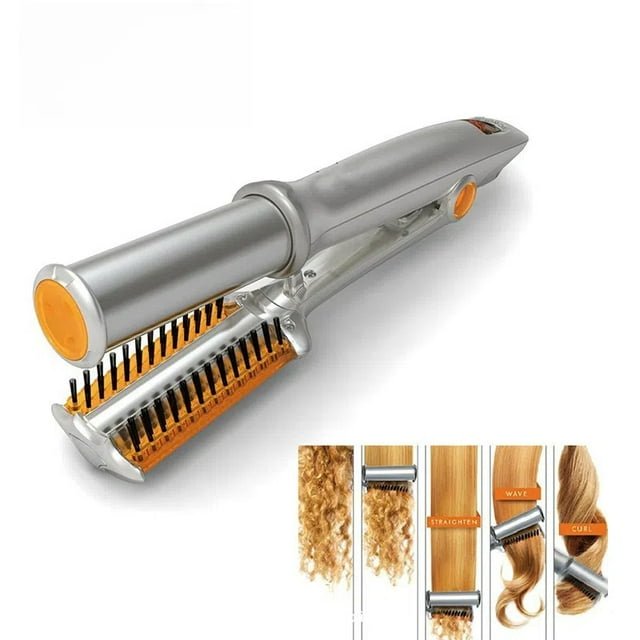 Professional 2 in 1 Rotating Iron Hair Brush image 7