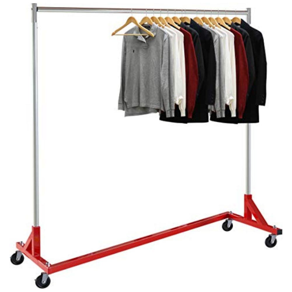 Large Portable Heavy Duty Clothes Rolling Z Rack image 0