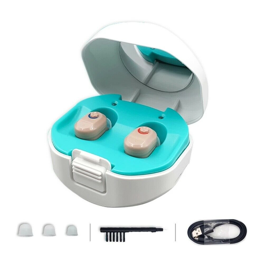 Premium Small Digital Rechargeable Sound Hearing Aids Set image 0