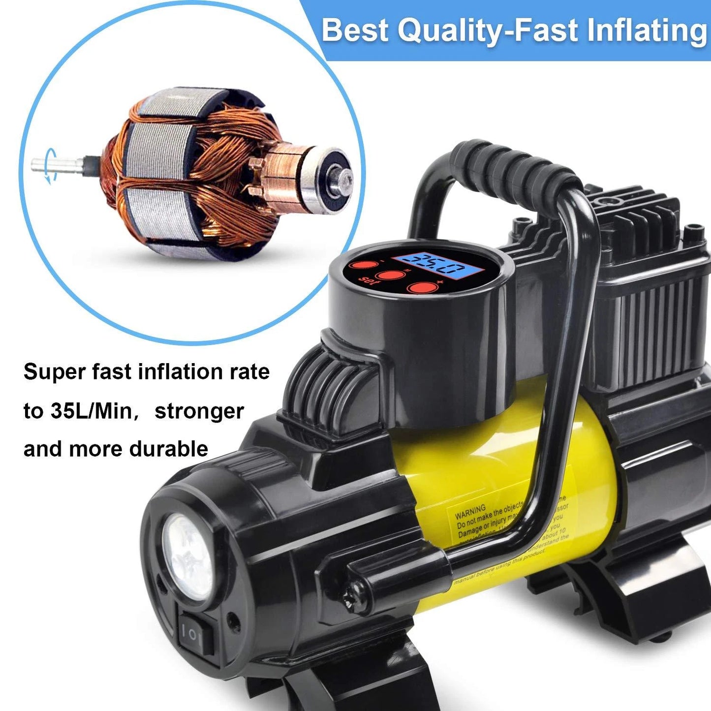 Portable Car Air Compressor With Digital Tire Inflator image 4