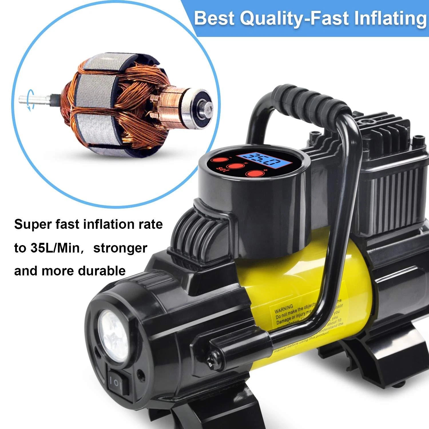 Portable Car Air Compressor With Digital Tire Inflator image 4