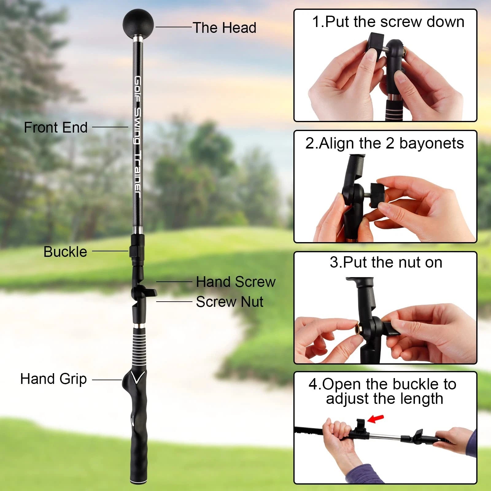 Adjustable Golf Swing Training Aid image 4