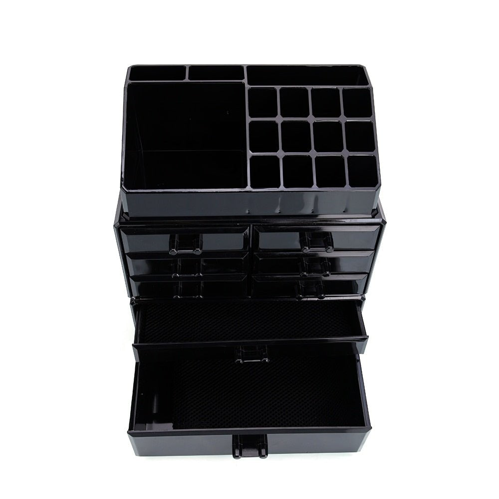 Large Countertop Makeup Storage Drawer Organizer Box image 2