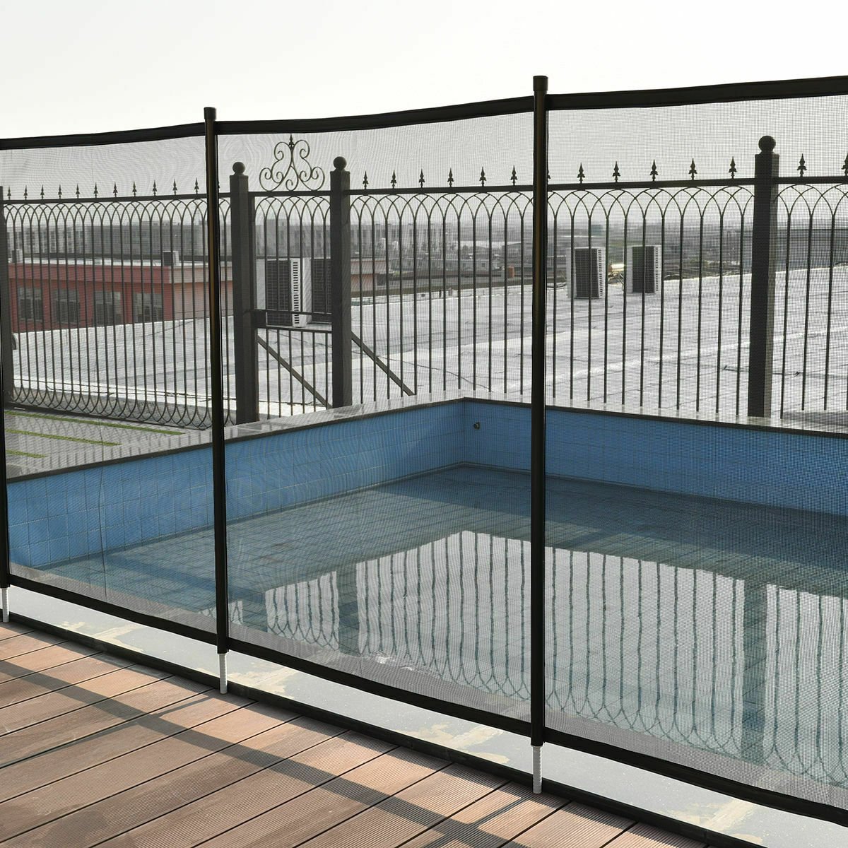 Large Heavy Duty Removable Above Ground Pool Safety Fence image 2