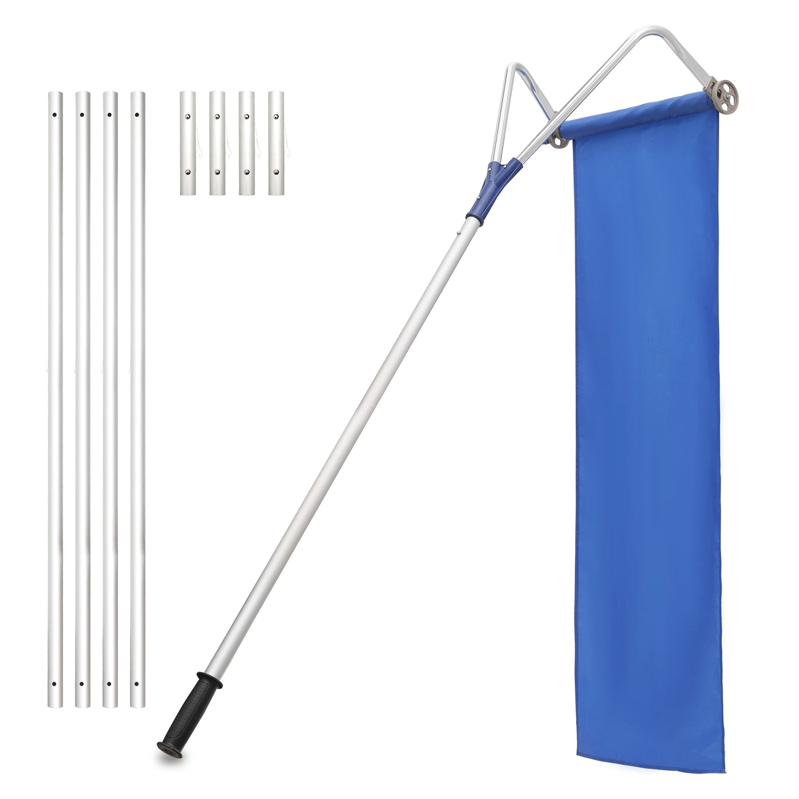 Heavy Duty Telescoping Roof Snow Remover Shovel Rake image 0