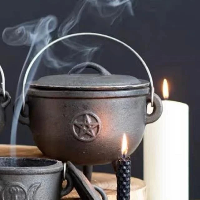 Premium Witches Cast Iron Magic Cauldron image 1