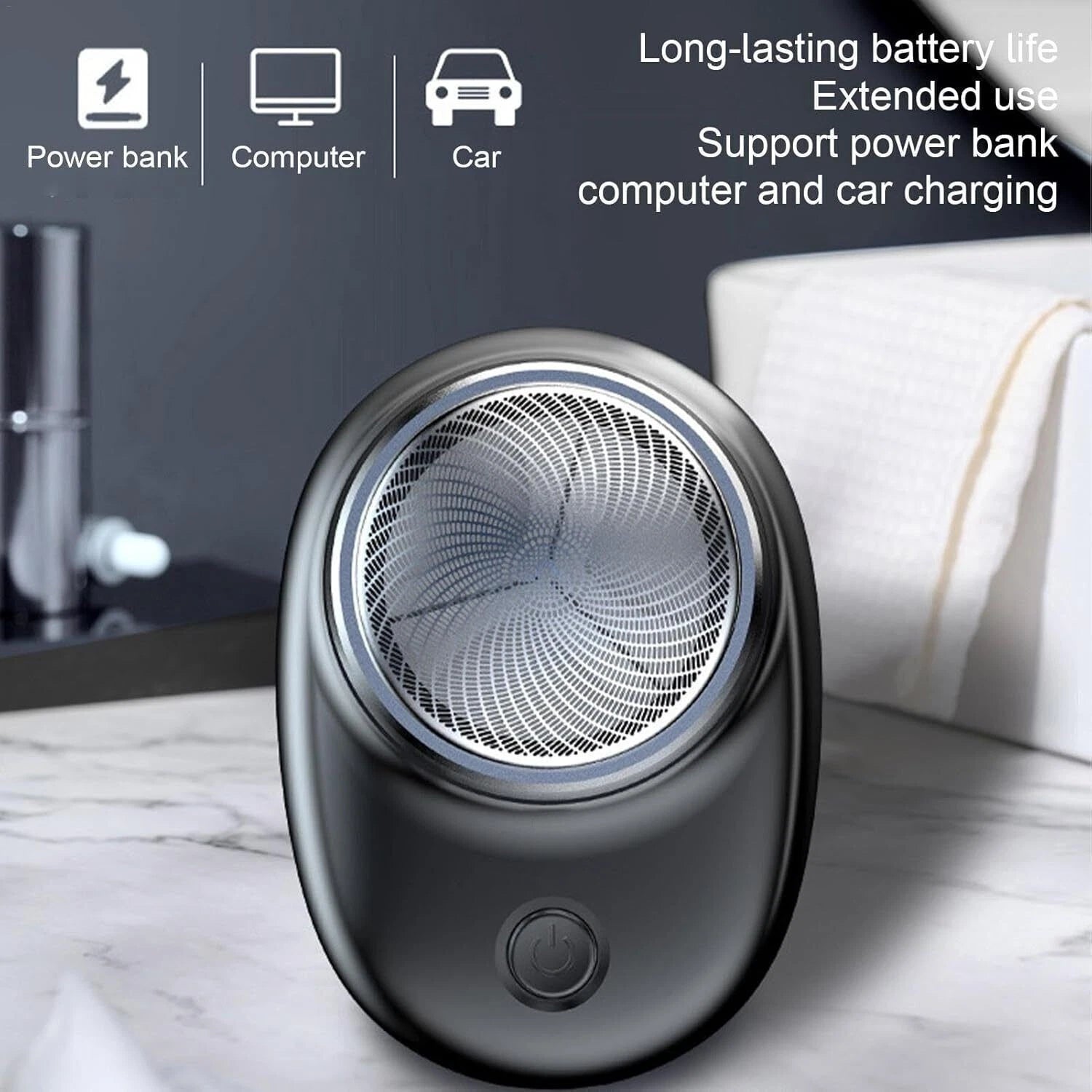 Portable USB Mini Electric Shaver pocket size image 1