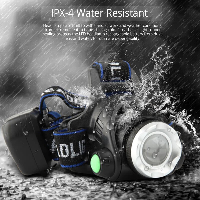 25000LM LED Headlamp Rechargeable Headlight image 2