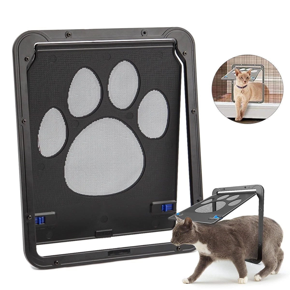 Heavy Duty Smart Locking Pet Screen Door image 1