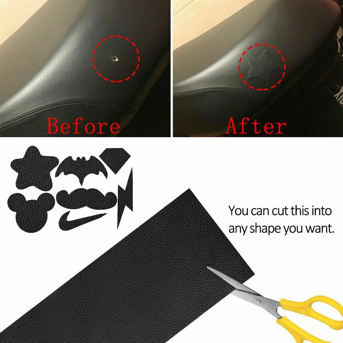 Self-Adhesive Leather Repair Patch Stick on Sofa Repairing Car Bag Seat image 6