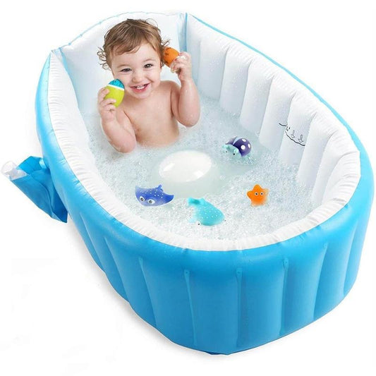 Portable Baby Inflatable Bathing Bathtub image 0
