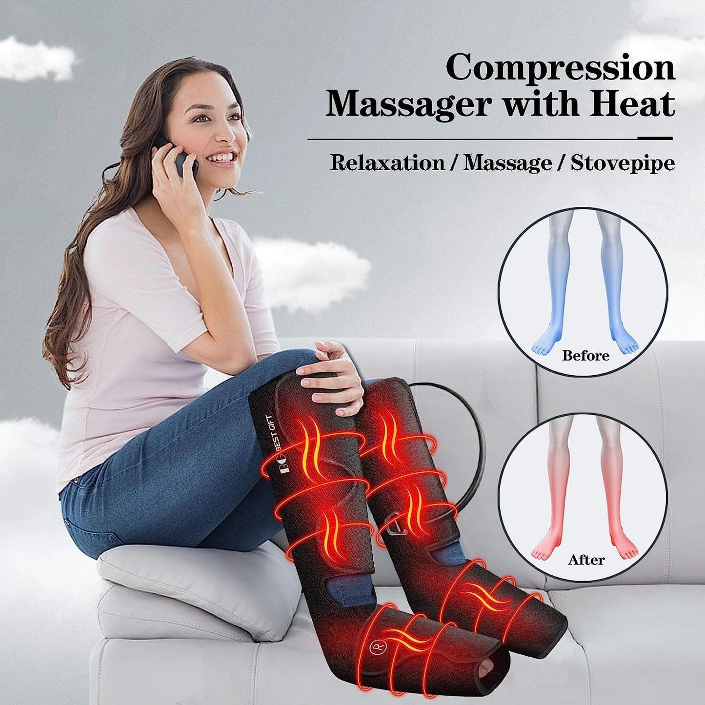 Air Compression Leg and Foot Massager image 5