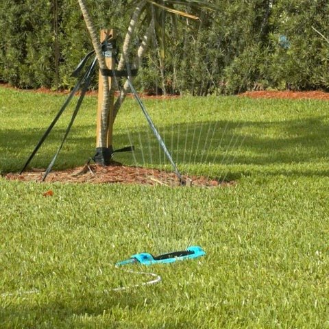 Wide Range Oscillating Above Ground Garden Lawn Water Sprinkler System image 1