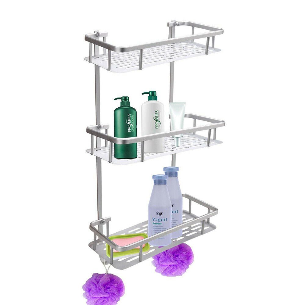 Wall Mounted Bathroom Shower Caddy Storage Shelf image 1