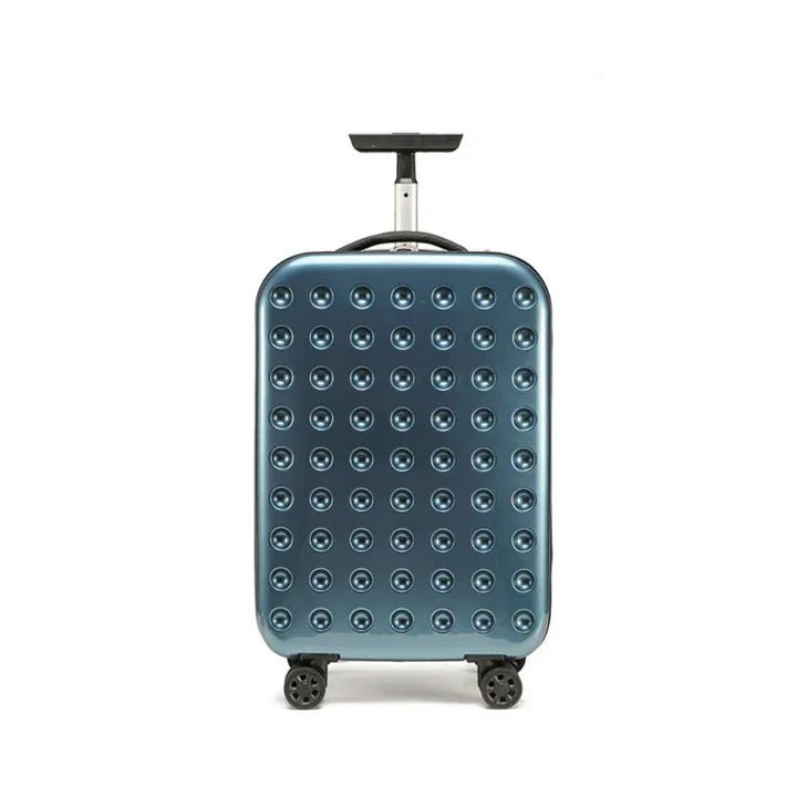 360° Foldable Travel Suitcases with Wheels - Blue image