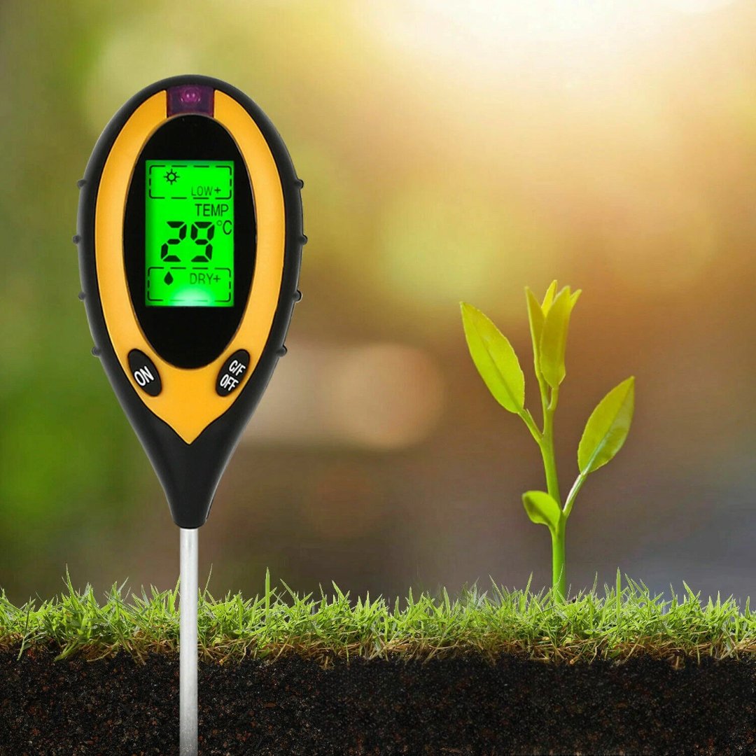 4 in 1 PH Tester Soil Water Moisture Light Test Meter for Garden Plant Seeding image 0