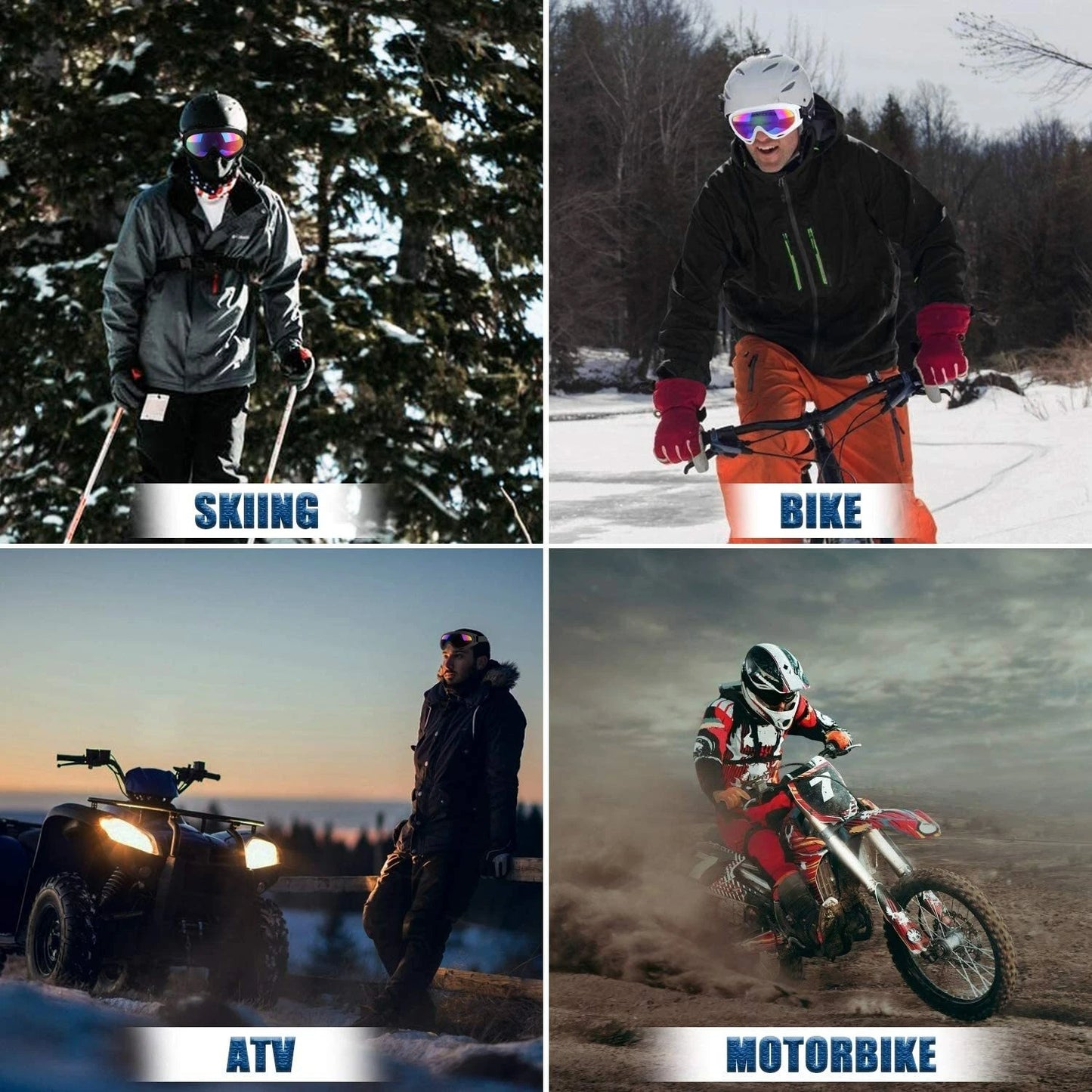 Professional Ski Goggles Winter Snow Anti Fog Dual Lens UV Protection image 7