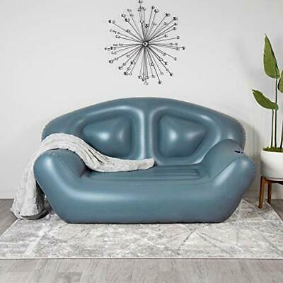 Premium Blow Up Inflatable Air Sofa Couch Bed - Blue image