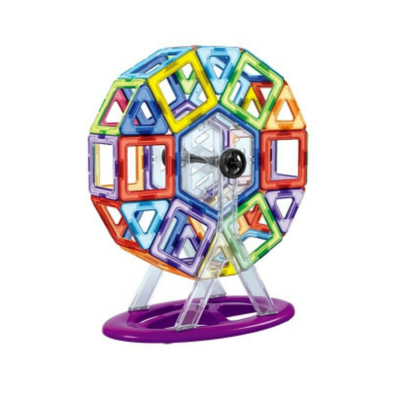 Kids Magnetic Building Toy Blocks Set 150 pcs image 1