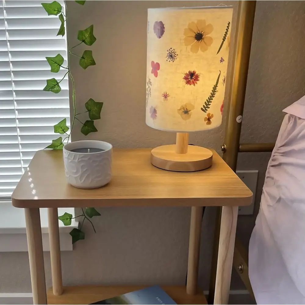 3-Tier Solid Wood End Table with Storage – Tall Modern Nightstand for Living Room & Bedroom