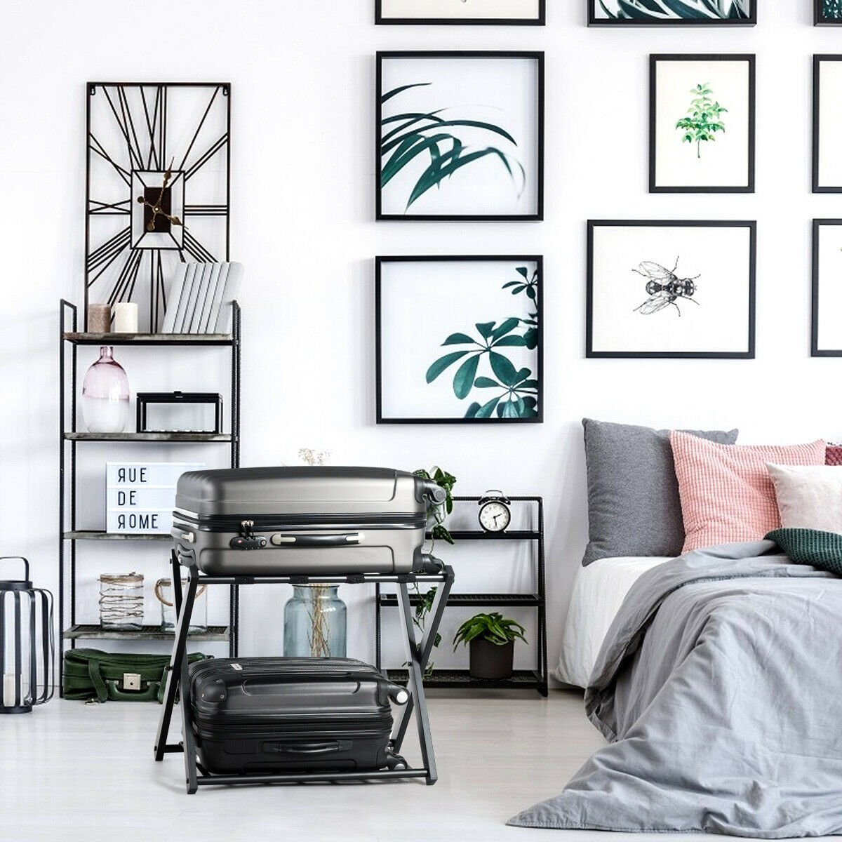 Heavy Duty Large Folding Luggage Holder Rack image 2