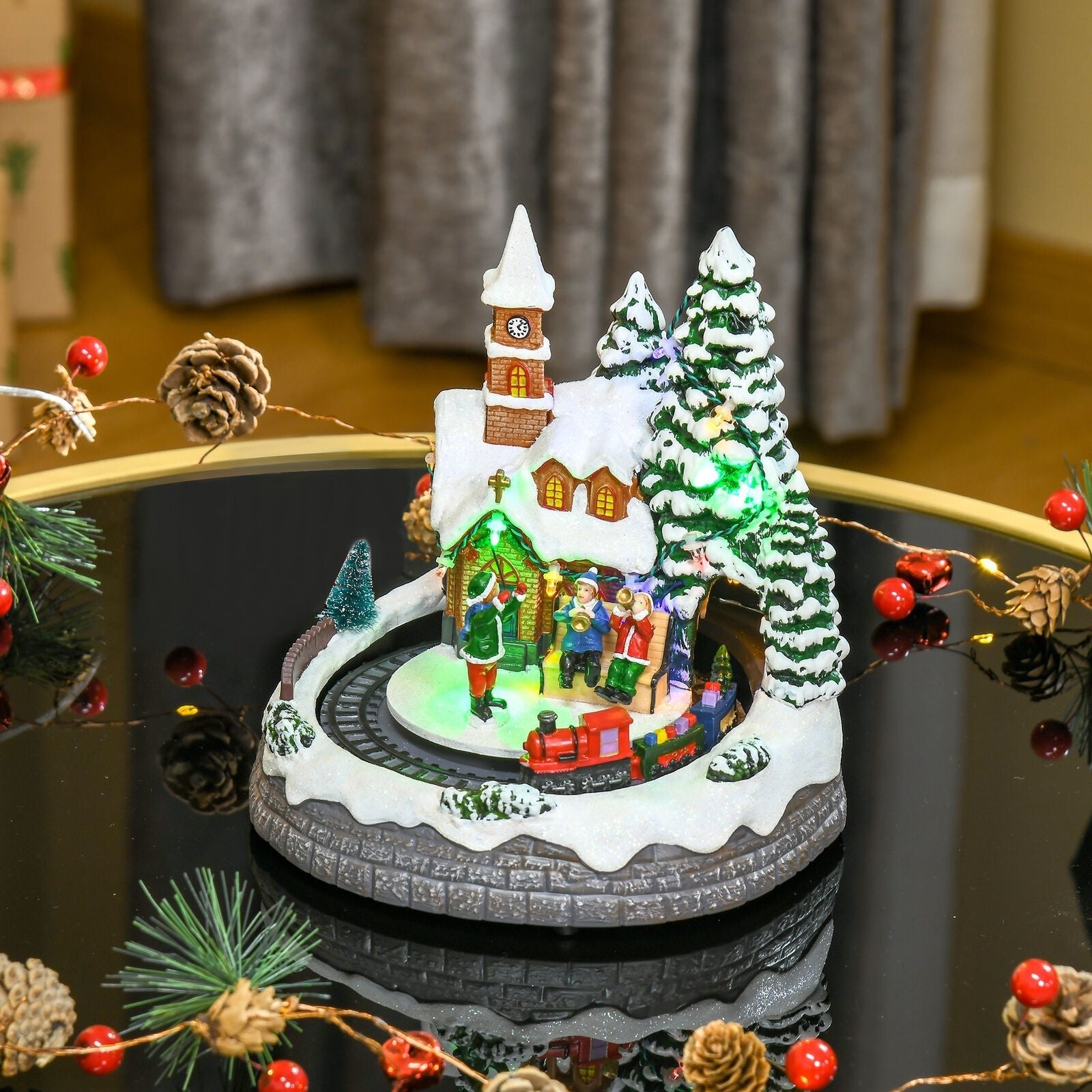Premium LED Pre Lit Christmas Vacation Village House image 0