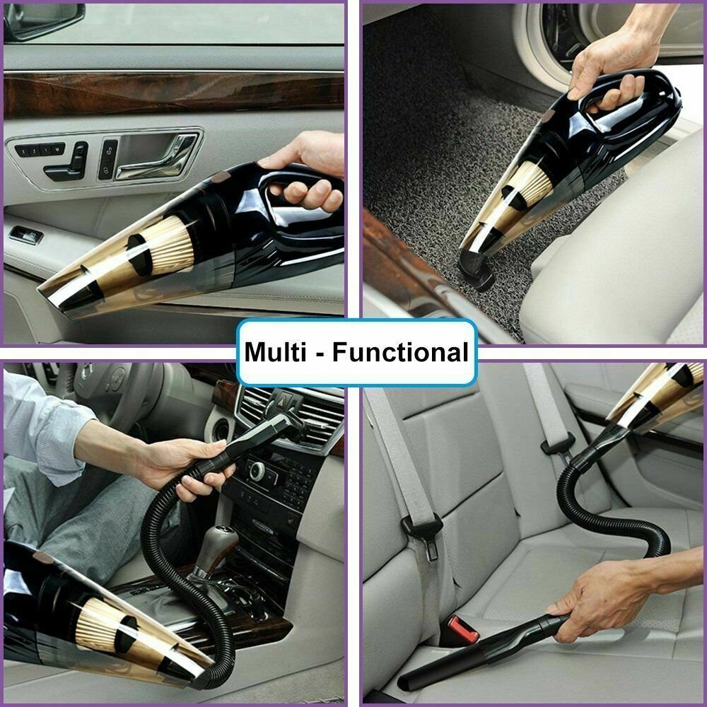 Portable 12V Car Vacuum Cleaner Handheld Duster Dirt Suction Dry & Wet image 1