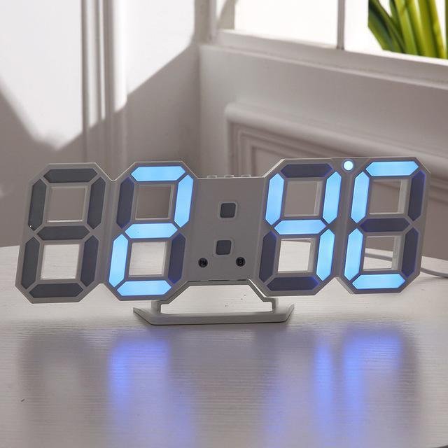 Large 3D Modern Digital LED Wall Clock image 2