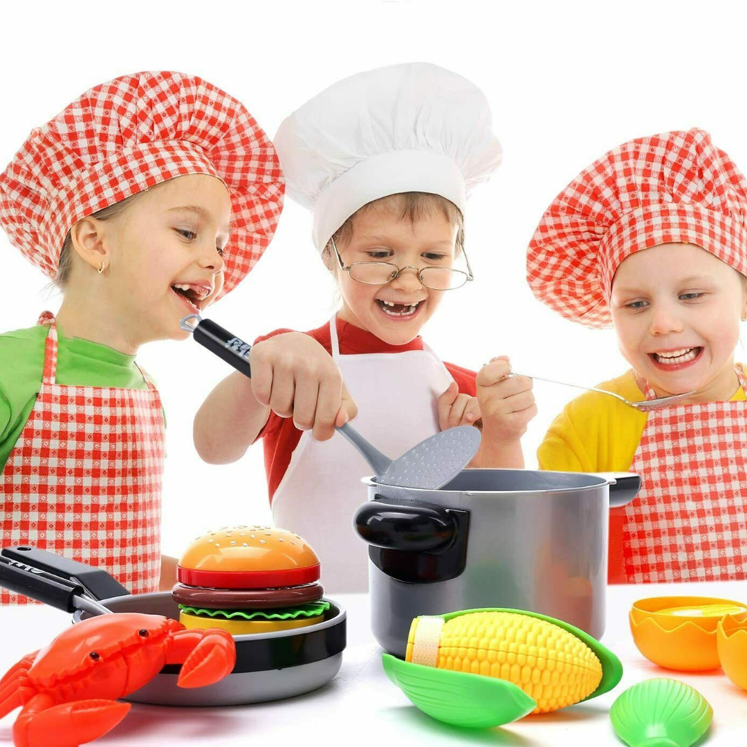 Kids Pots And Pan Cooking Toy Playset image 3