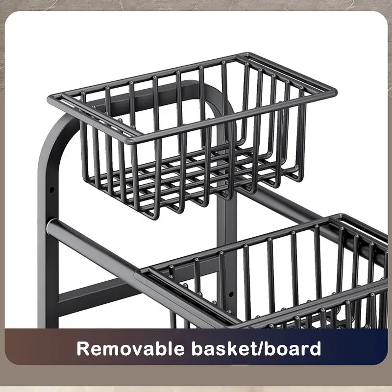 2 Tier Under Sink Organizer Sliding Storage Drawer Kitchen Bathroom Cabinet image 4