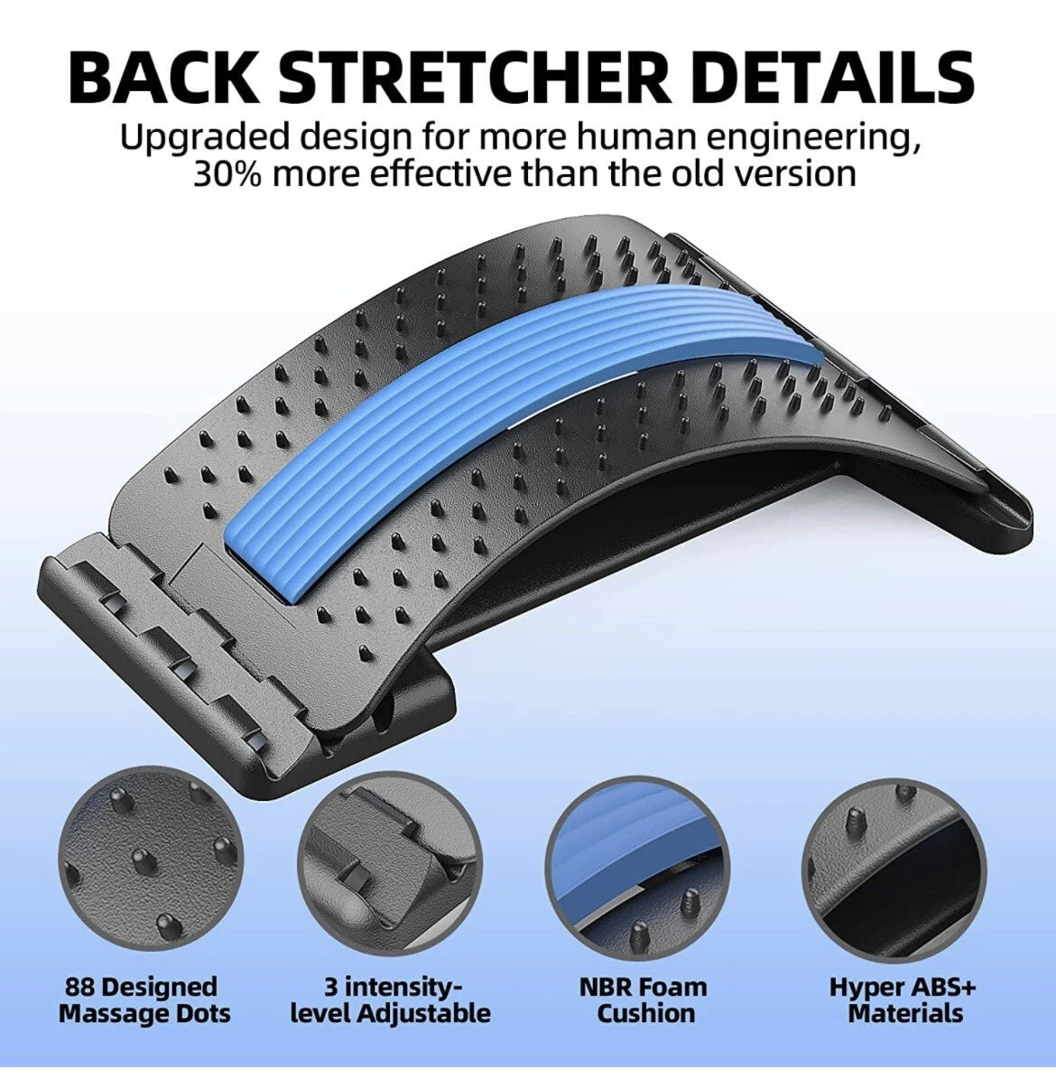 Curved Back Pain Stretcher Support Device image 3