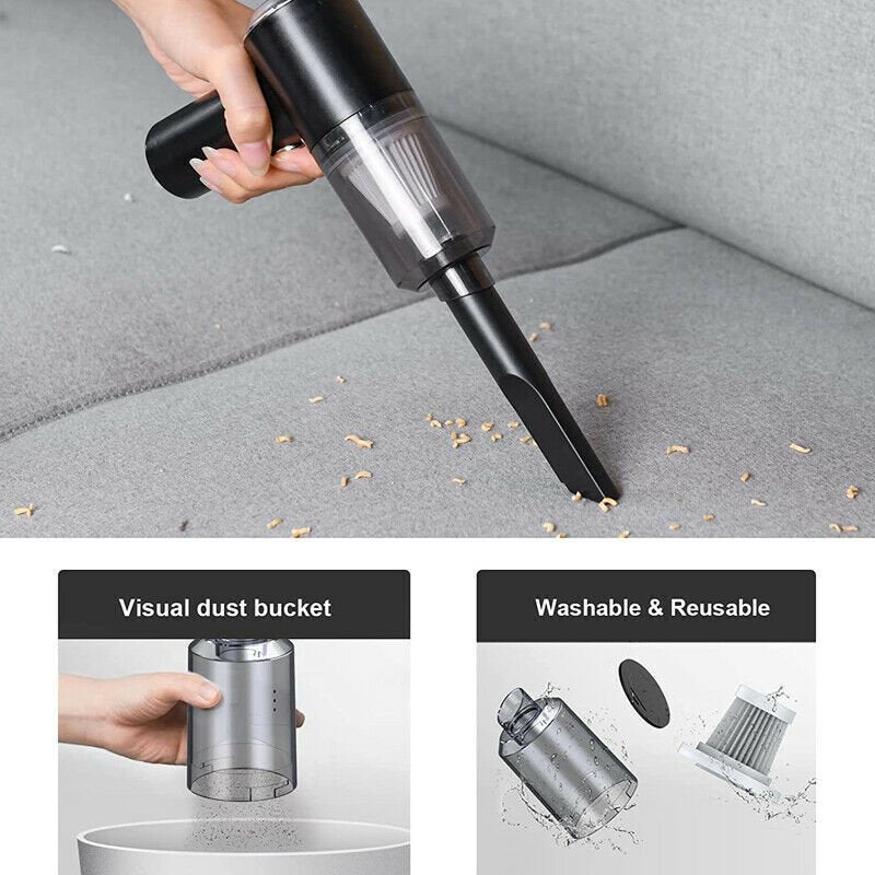 Wireless Mini Hand-Held Car Vacuum Cleaner image 1