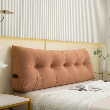 Luxury Chic Wedge Pillow - salmon, medium 150x50x20 cm image