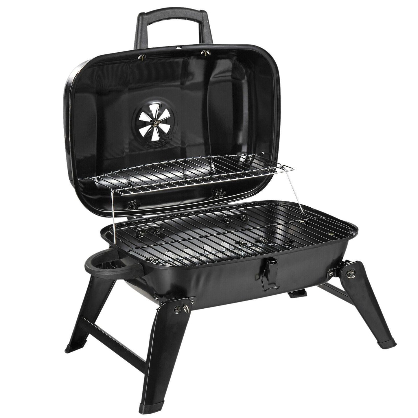 Portable Compact Outdoor Tabletop Backyard Charcoal BBQ Grill image 0
