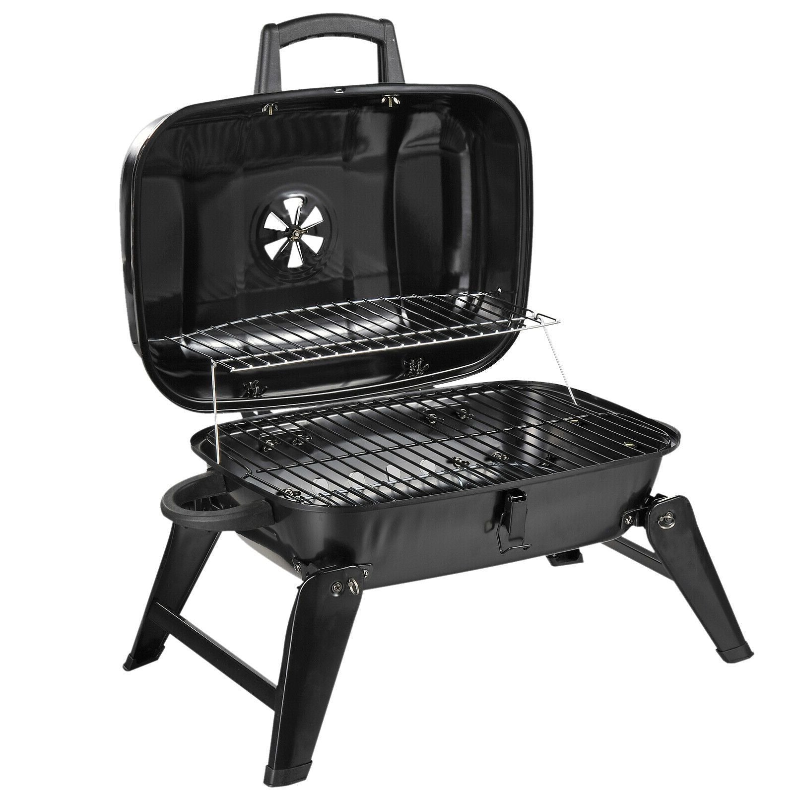 Portable Compact Outdoor Tabletop Backyard Charcoal BBQ Grill image 0