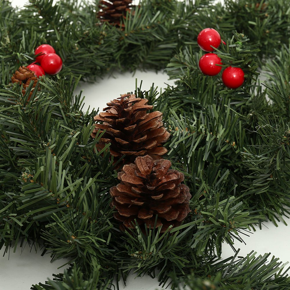 Large Holiday Christmas Pine Cone Mantle Garland image 3