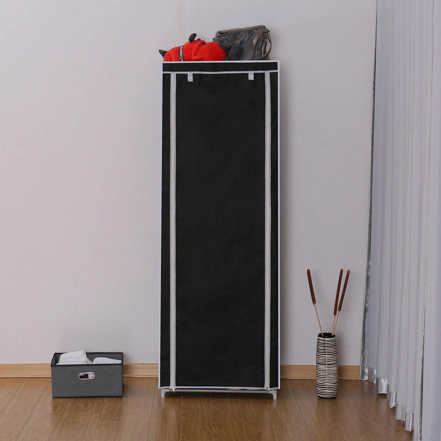 9 Tiers Shoe Storage Organizer Cabinet with Cover image 3