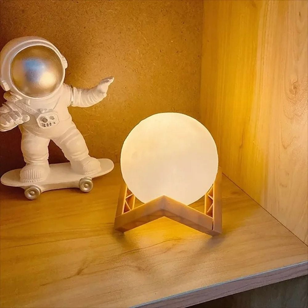 3D Moon LED Book Light – Portable Battery-Powered Night Lamp for Home Decor