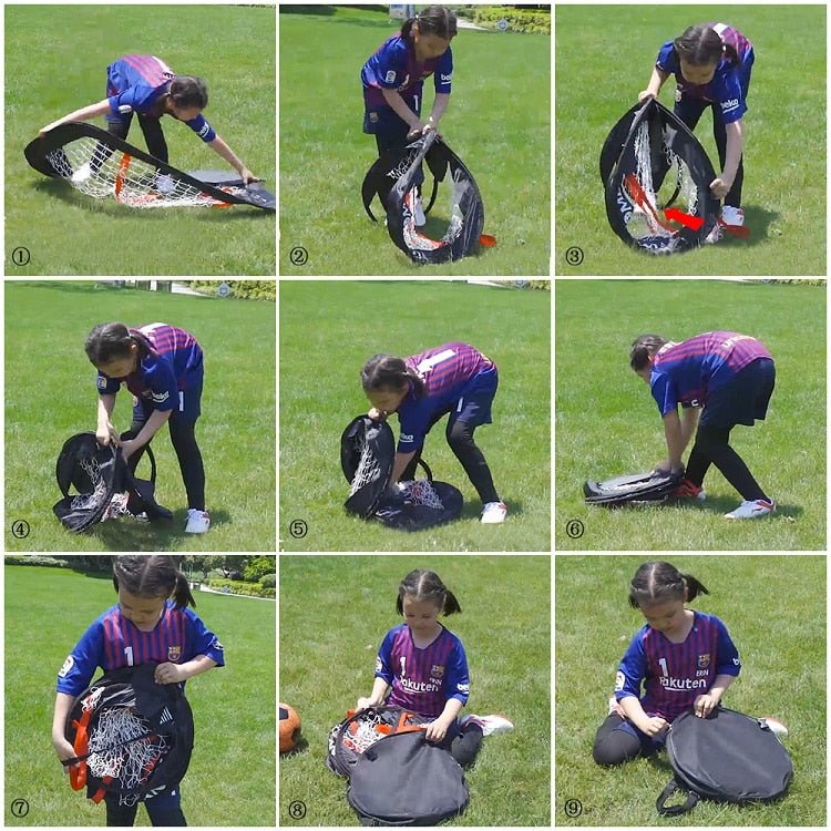 Mini Portable Backyard Pop Up Soccer Goal Net image 4