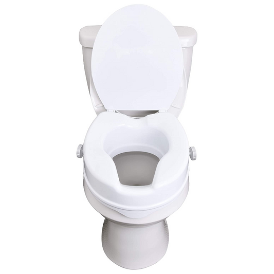 Clamp On Raised Handicap Toilet Seat Riser 4" image 0