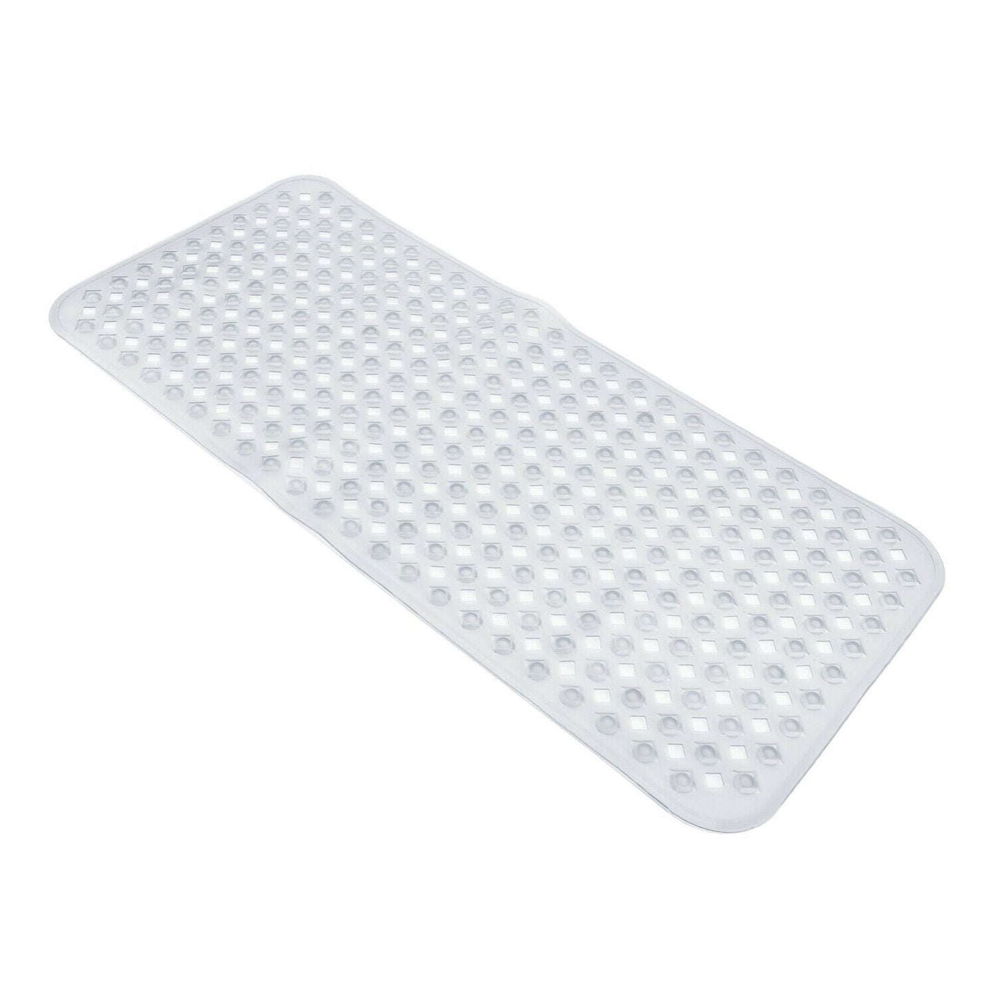 Extra Long Luxurious Non Slip Bathtub Mat - Clear image