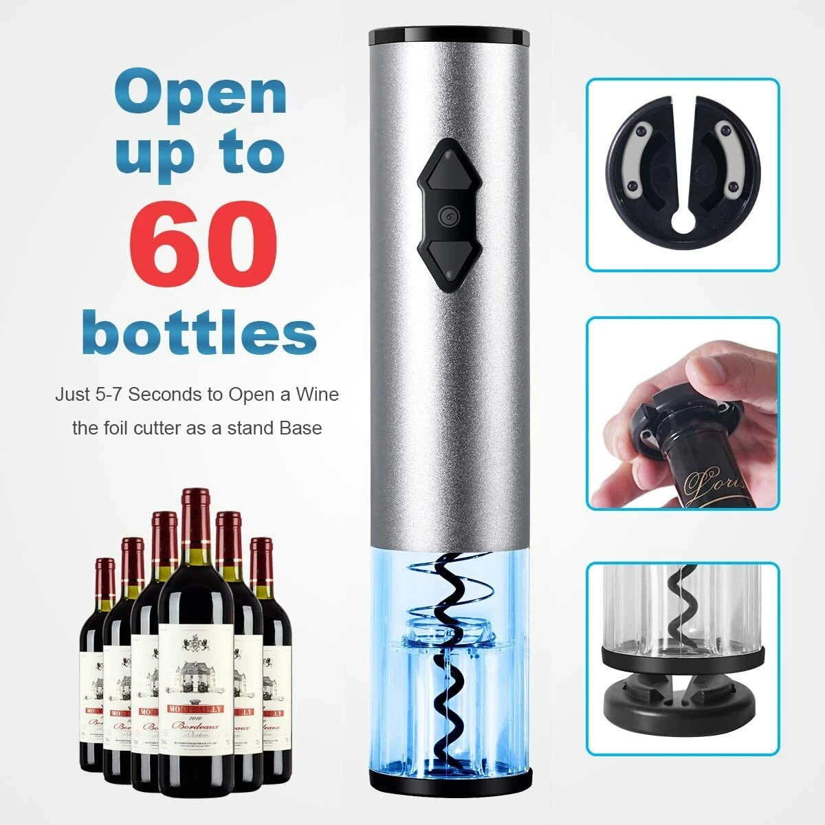 Premium Automatic Electric Wine Bottle Opener image 5