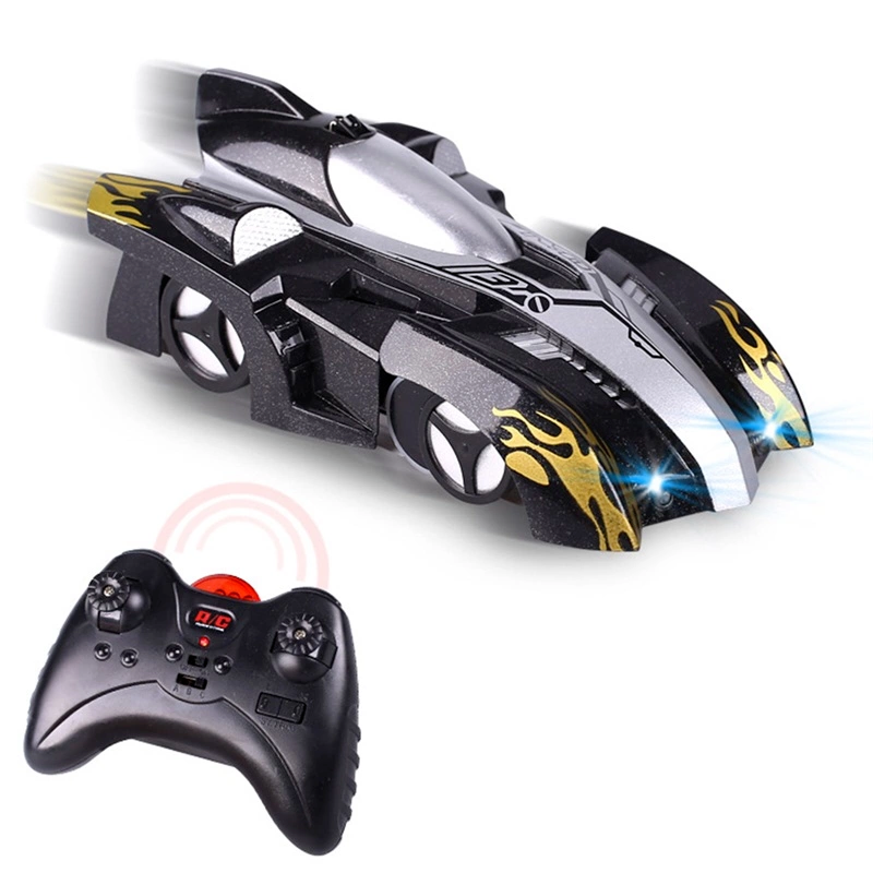 Fast Wall Climbing Remote Controlled Racing Stunt Car - Black image