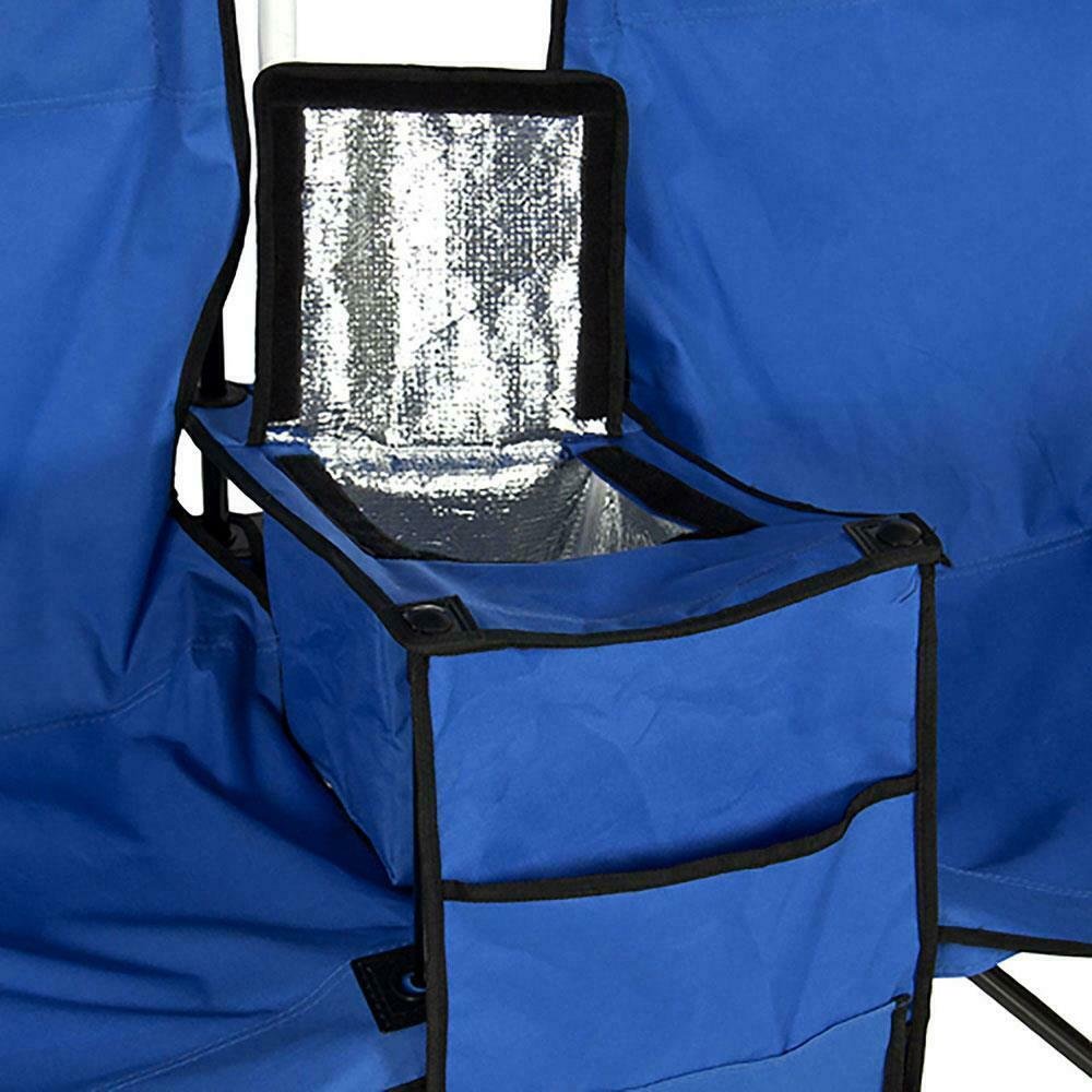 Portable Folding Picnic Double Chair With Umbrella image 3