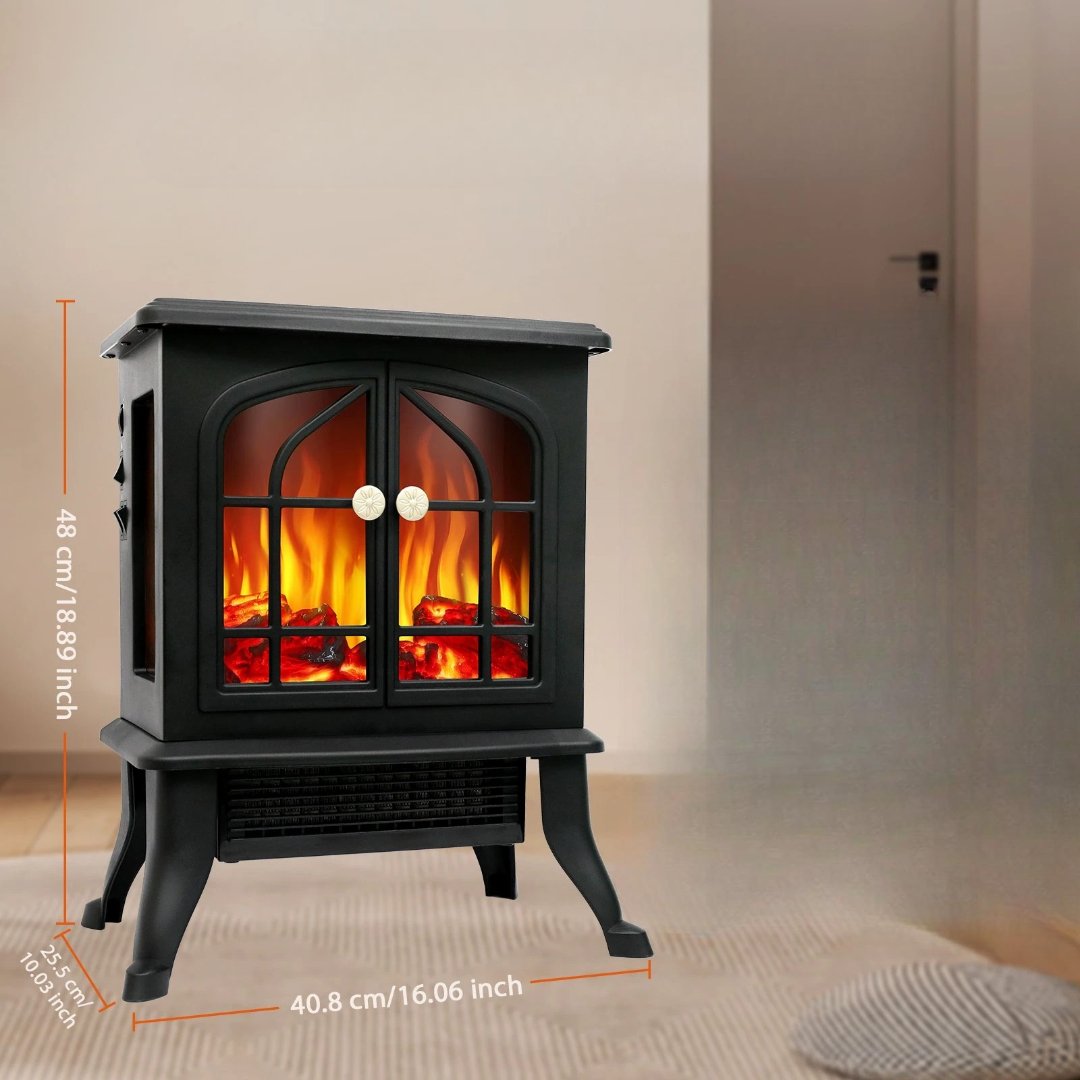 1500W Electric Infrared Fireplace Heater with 3D Flame image 2