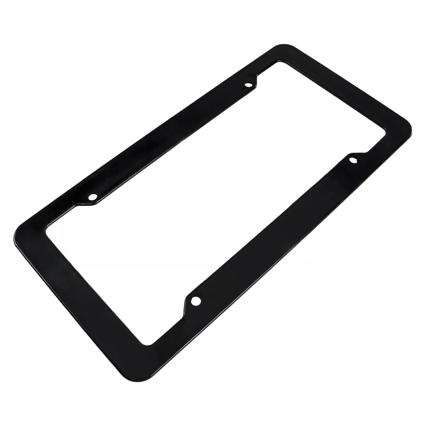 Premium Carbon Fiber Black Vehicle License Plate Holder Frame image 2