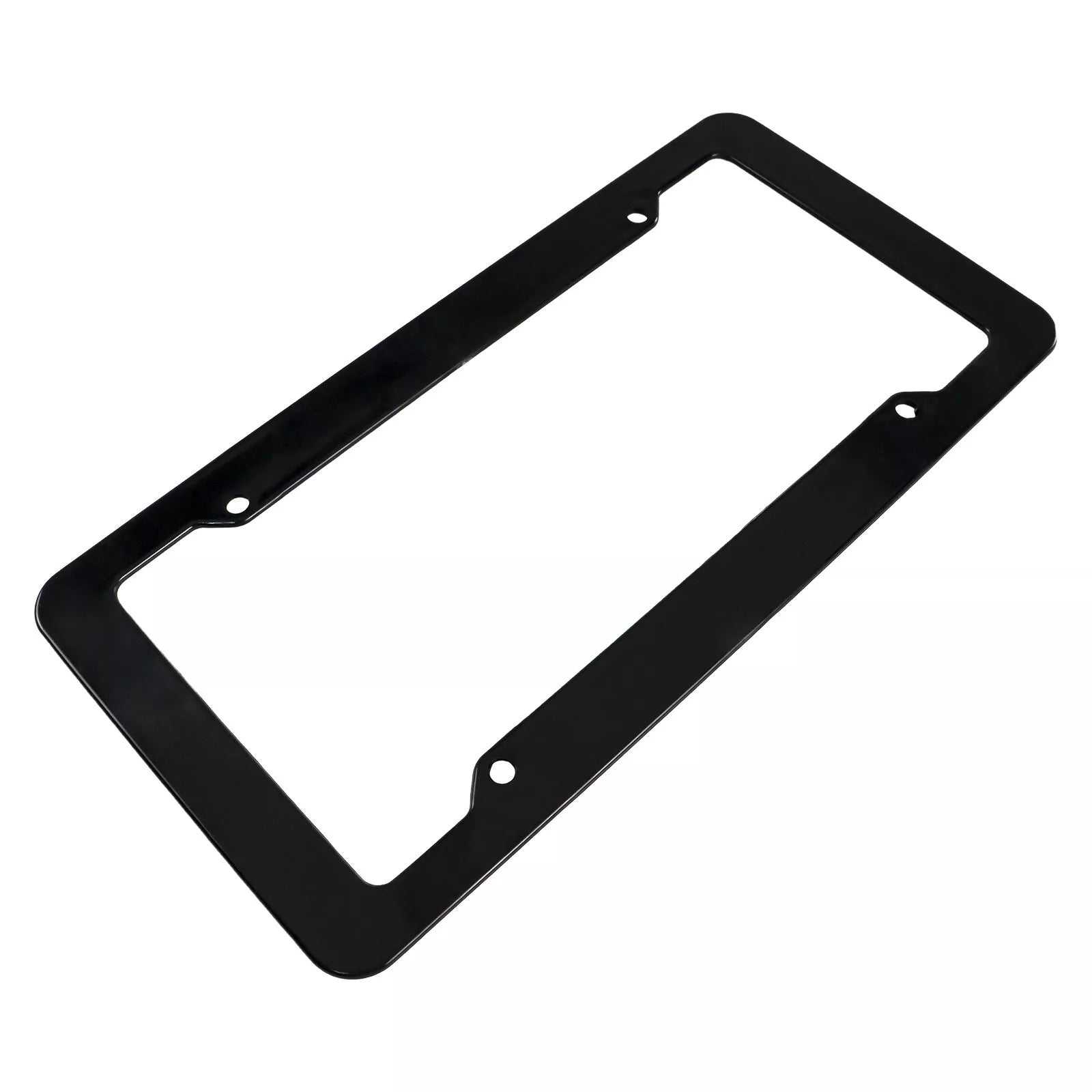 Premium Carbon Fiber Black Vehicle License Plate Holder Frame image 2