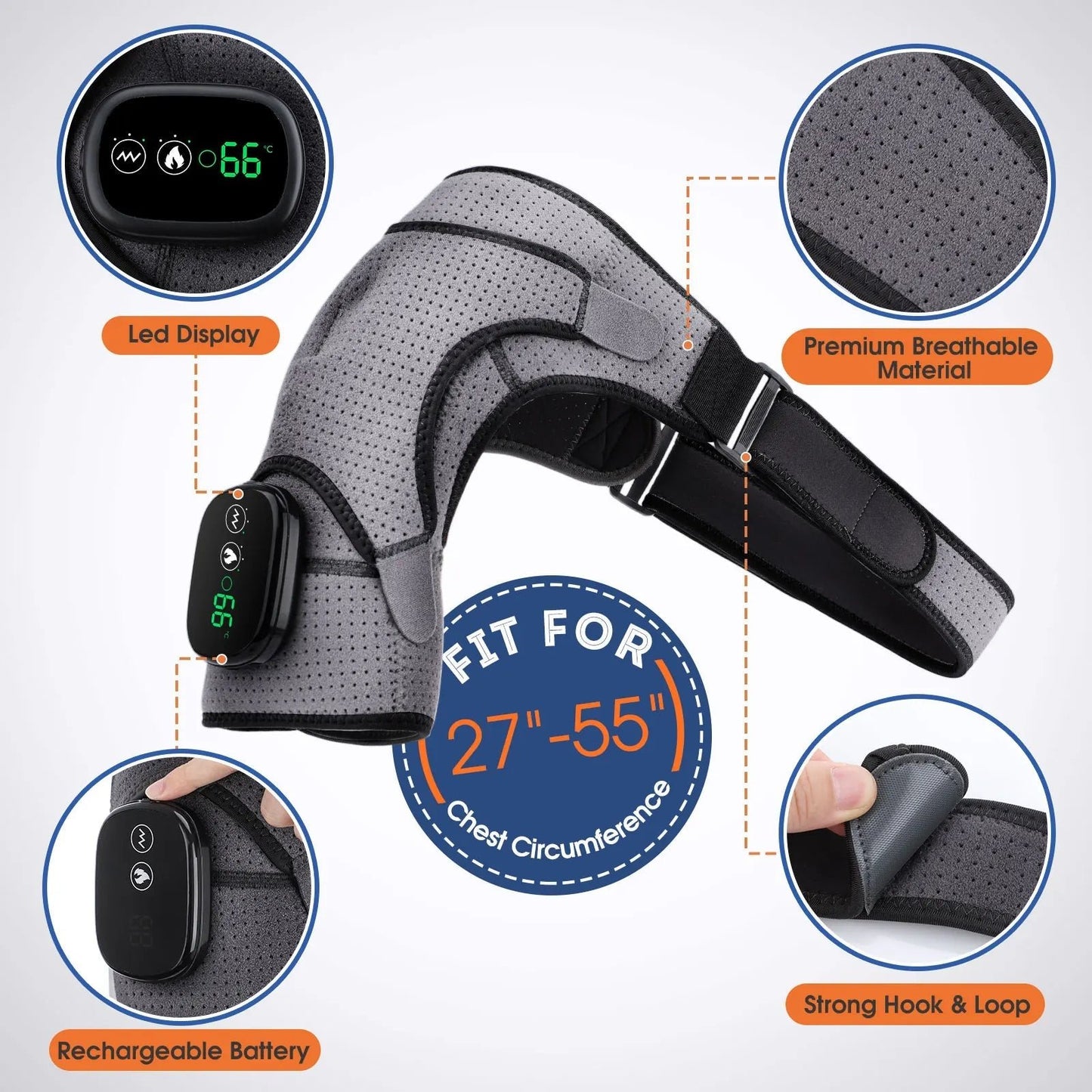 Shoulder Massager with Heat and Vibration Massage image 4