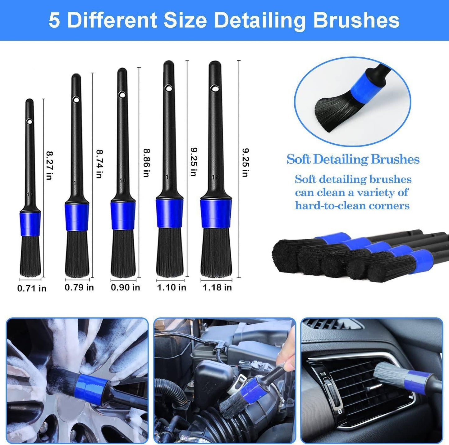 26Pcs Car Detailing Brush Set Drill Not Include image 2