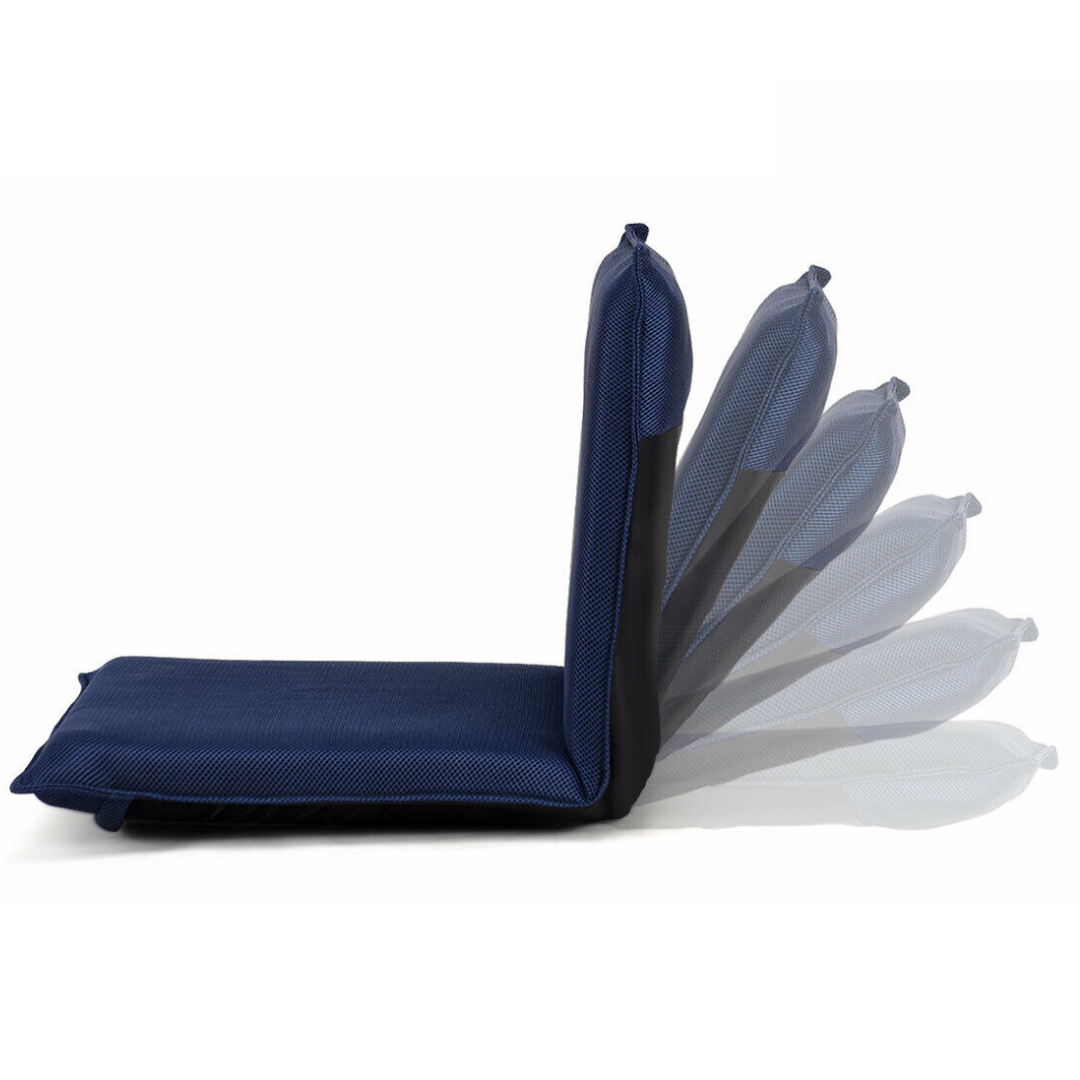 Adjustable Folding Cushion Adult Floor Chair With Back Support image 2